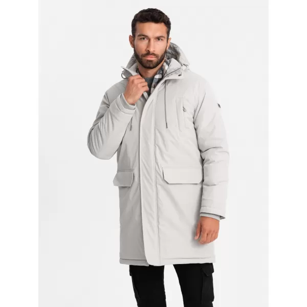  Pánska bunda OMBRE om-jalj-0166 krém 
