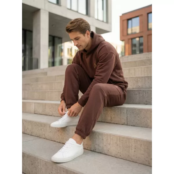  Pánske tepláky ALTISPORT BYB/ALM002BY286 ČOKOLÁDOVO HNEDÁ 