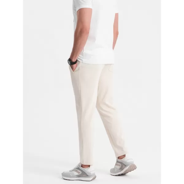  Pánske tepláky OMBRE om -pabs-0206 CREAM 