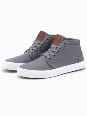 Pánske OMBRE om-font-0156 šedé topánky