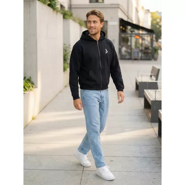  Pánska mikina na zips z 90. rokov ALTISPORT BYB/ALM002BY254 ČIERNA 