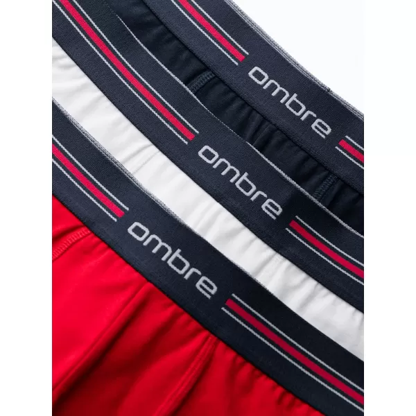  Pánske šortky OMBRE om-unbo-0109 3 balenie mix biele 