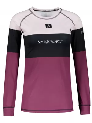 Dámske prémiové funkčné termo tričko s dlhým rukávom ALTISPORT VOJ/ALW051TER01 BORDOVÁ