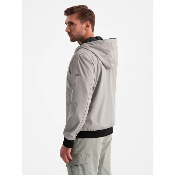  Pánska bunda OMBRE om-janp-0149 šedá 