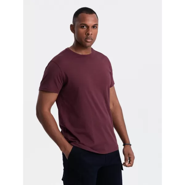  Pánske tričko OMBRE om-tsbs-0146 gaštan 