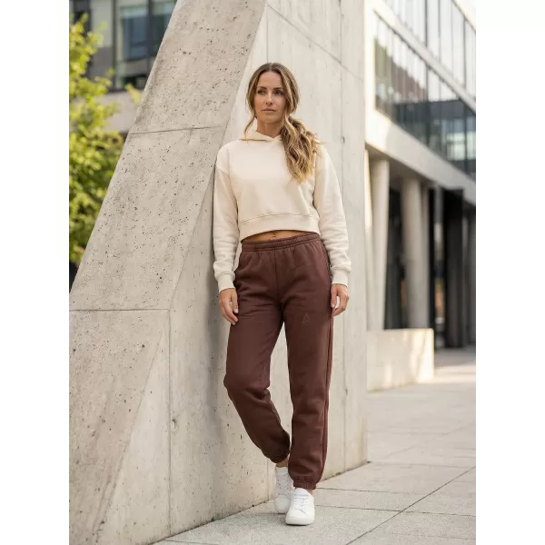  Dámske tepláky ALTISPORT BYB/ALW002BY291 ČOKOLÁDOVO HNEDÁ 