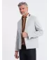 Pánska bunda OMBRE om-blzb-0131 šedá melange