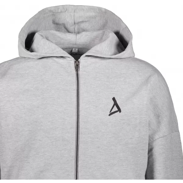  Pánska mikina na zips z 90. rokov ALTISPORT BYB/ALM002BY254 TMAVOSIVÝ MELÍR 