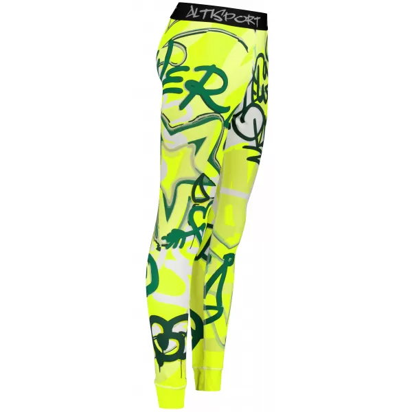  Prémiové pánske funkčné termo nohavice ALTISPORT VOJ/ALM054TER02 FLUORESCENČNÁ ZELENÁ 