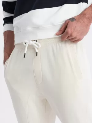 Pánske tepláky OMBRE om -pabs-0173 CREAM