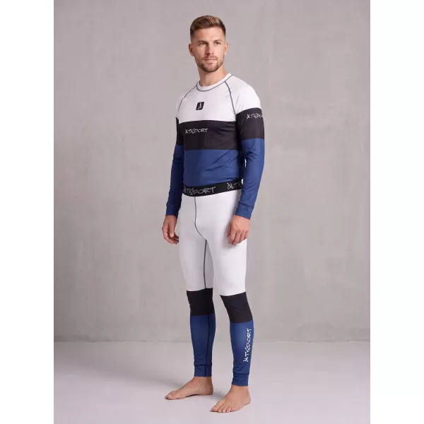  Prémiové pánske funkčné termo nohavice ALTISPORT VOJ/ALM051TER02 BIELA MODRÁ 