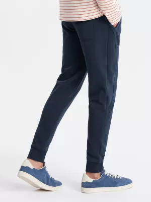 Pánske tepláky OMBRE om -pabs-0174 NAVY BLUE