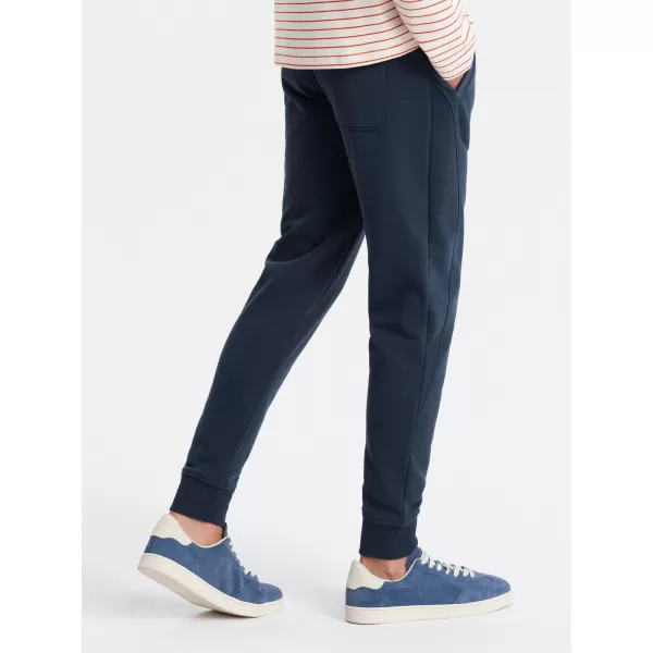  Pánske tepláky OMBRE om -pabs-0174 NAVY BLUE 