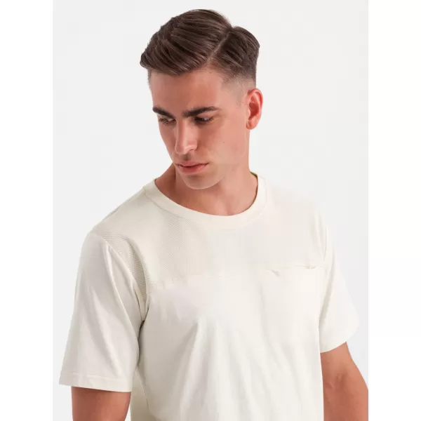  Pánske tričko OMBRE OM-TSCT-0171 BIELA 