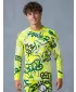Prémiové pánske funkčné termo tričko s dlhým rukávom ALTISPORT VOJ/ALM054TER01 FLUORESCENČNÁ ZELENÁ