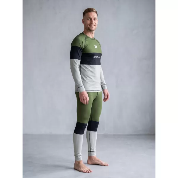  Prémiové pánske funkčné termo nohavice ALTISPORT VOJ/ALM051TER02 KAKI 
