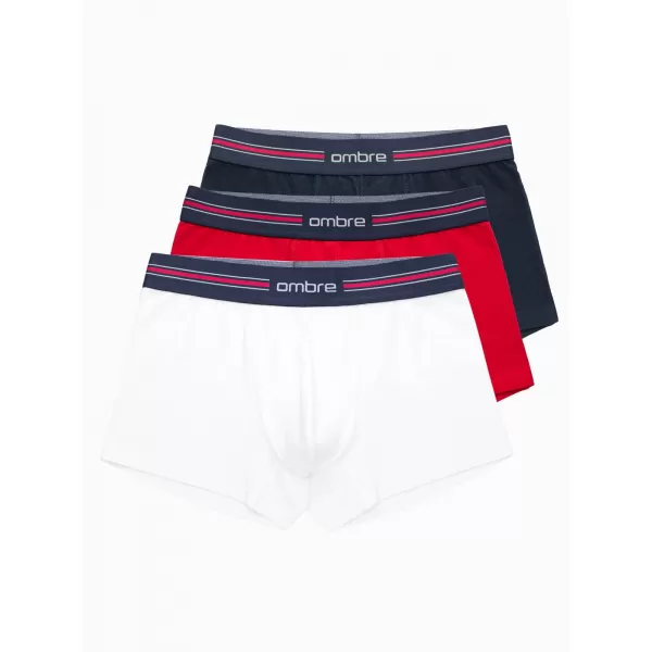 Pánske šortky OMBRE om-unbo-0109 3 balenie mix biele 