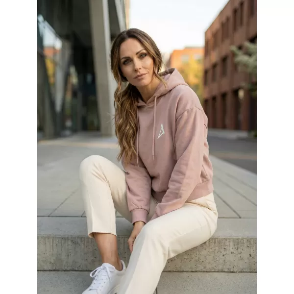  Dámska mikina z organickej bavlny ALTISPORT BYB/ALW002BY183 STARORUŽOVÁ 