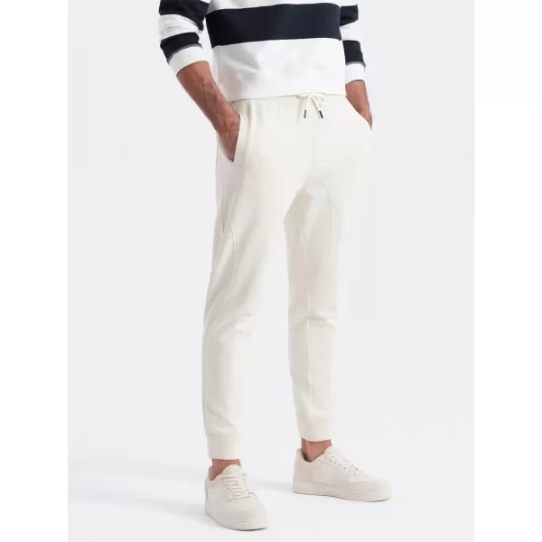  Pánske tepláky OMBRE om -pabs-0173 CREAM 