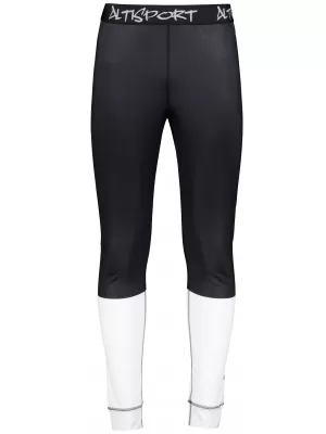 Prémiové pánske funkčné termo nohavice ALTISPORT VOJ/ALM051TER02 ČIERNOBIELY