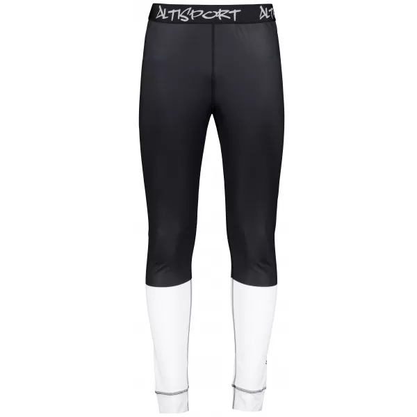  Prémiové pánske funkčné termo nohavice ALTISPORT VOJ/ALM051TER02 ČIERNOBIELY 