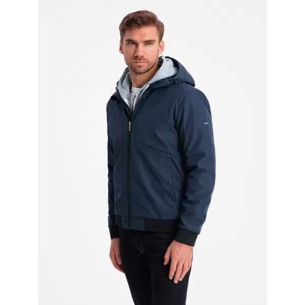  Pánska bunda OMBRE om-janp-0149 NAVY MRUE 