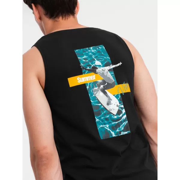  Pánske tielko OMBRE OM-TSTT-0191 BLACK 