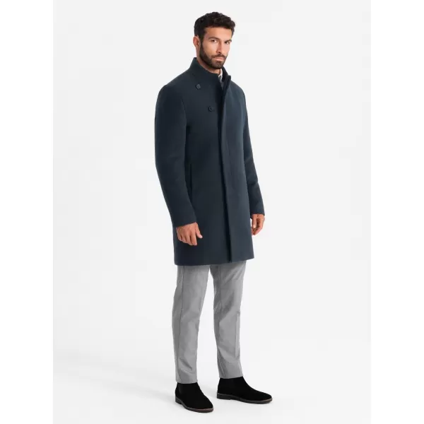  Pánsky kabát OMBRE om-cowc-0120 Navy BLUE 