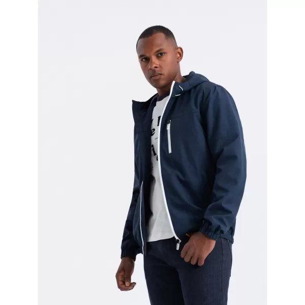  Pánska bunda OMBRE om-janp-0136 NAVY MRUE 