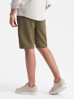 Pánske šortky OMBRE om-srbs-0149 Olive