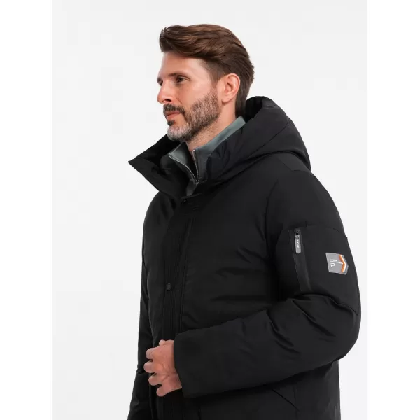  Pánska bunda OMBRE om-jalj-0202 čierna 
