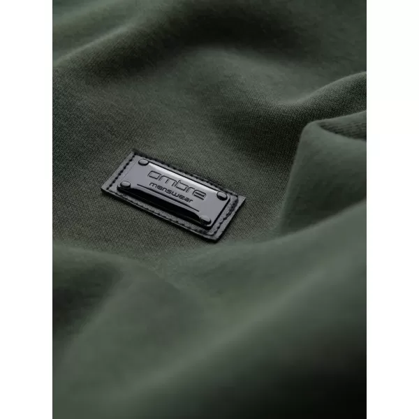  Pánska mikina OMBRE om-ssnz-0136 Tmavo zelená 