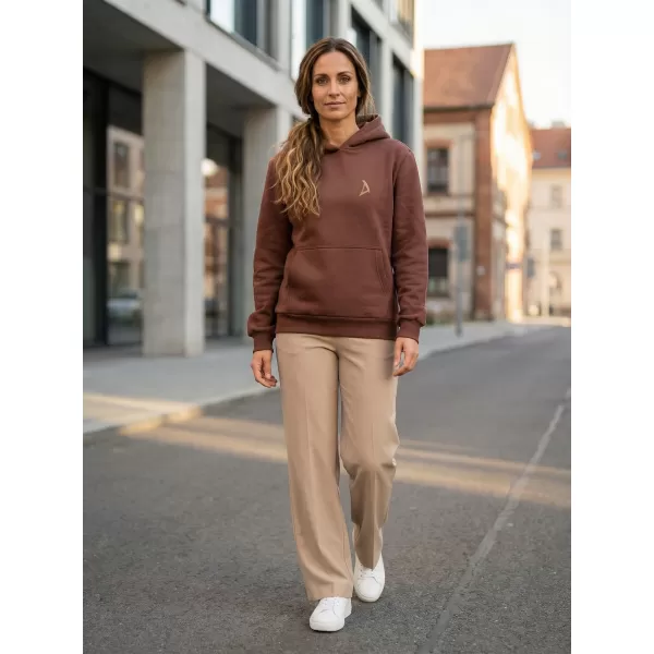  Dámska mikina ALTISPORT BYB/ALW002BY289 ČOKOLÁDOVO HNEDÁ 