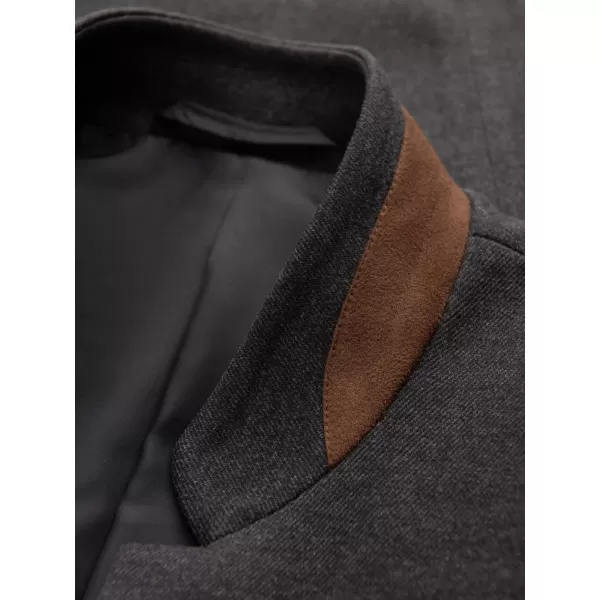  Pánska bunda OMBRE om-blzb-0131 čierna melange 