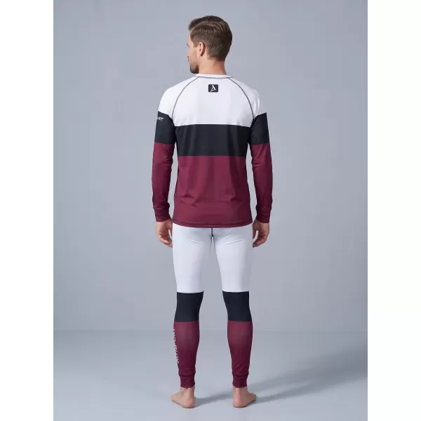  Prémiové pánske funkčné termo nohavice ALTISPORT VOJ/ALM051TER02 BORDOVÁ 