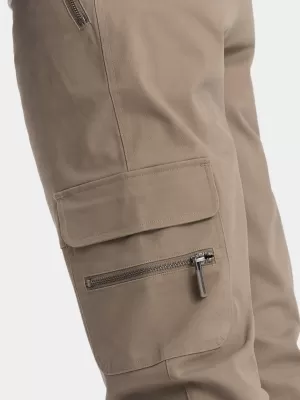 Pánske nohavice OMBRE om pacg-0204 khaki