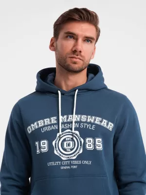 Pánska mikina OMBRE OM-SSPS-0143 NAVY MODRÉ