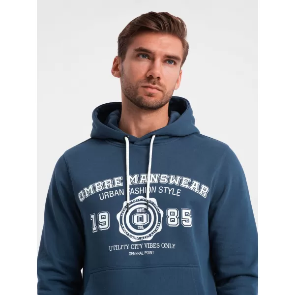  Pánska mikina OMBRE OM-SSPS-0143 NAVY MODRÉ 