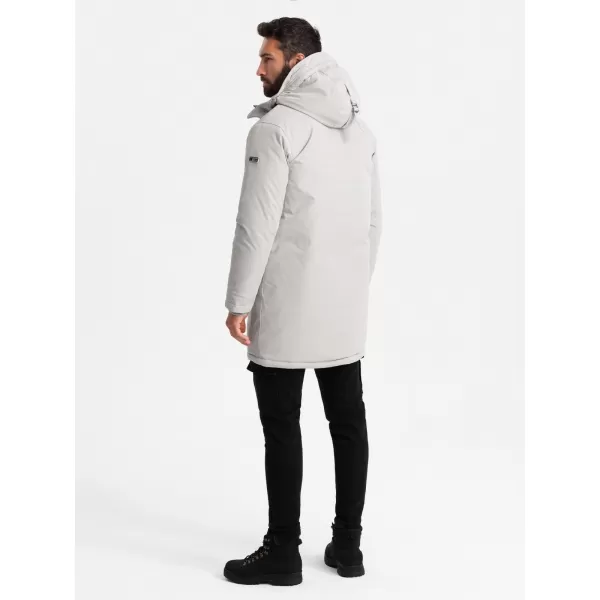  Pánska bunda OMBRE om-jalj-0166 krém 