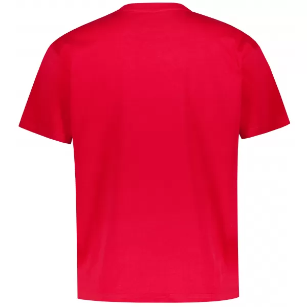  Pánske oversized tričko ALTISPORT BYB/ALM002BY102 ČERVENÁ 