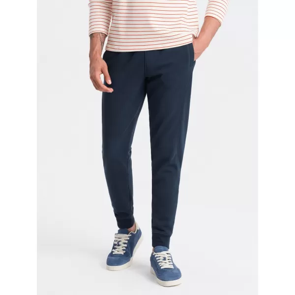  Pánske tepláky OMBRE om -pabs-0174 NAVY BLUE 