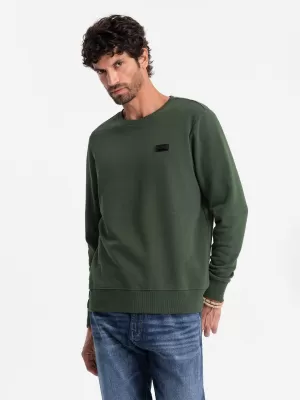 Pánska mikina OMBRE om-ssnz-0136 Tmavo zelená