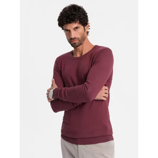  Pánsky sveter OMBRE om-swbs-0106 Burgundsko 