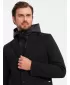 Pánska bunda OMBRE om-blzb-0133 čierna