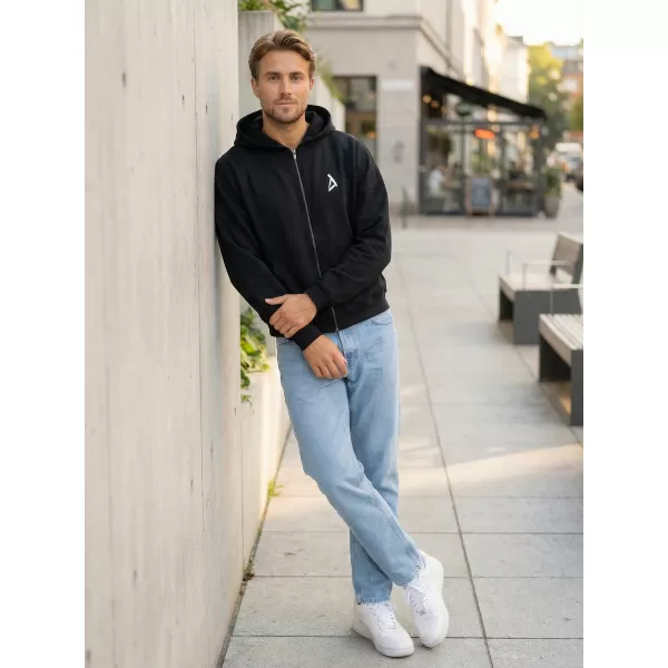  Pánska mikina na zips z 90. rokov ALTISPORT BYB/ALM002BY254 ČIERNA 