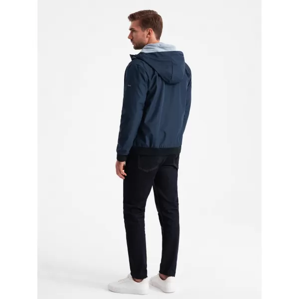  Pánska bunda OMBRE om-janp-0149 NAVY MRUE 