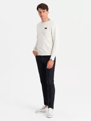 Pánska mikina OMBRE OM-SSNZ-0136 KRÉM