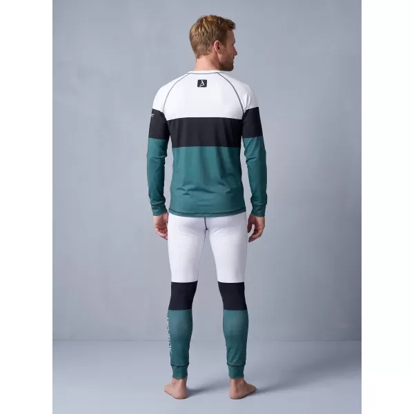  Prémiové pánske funkčné termo nohavice ALTISPORT VOJ/ALM051TER02 BIELA ZELENÁ 