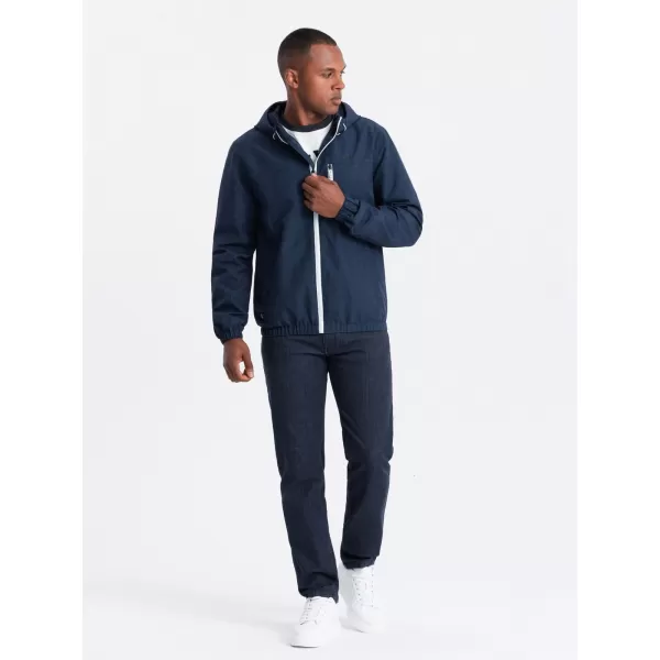  Pánska bunda OMBRE om-janp-0136 NAVY MRUE 