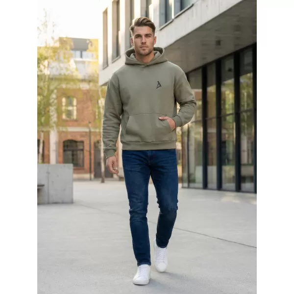  Pánska mikina ALTISPORT BYB/ALM002BY284 OLIVOVÝ 